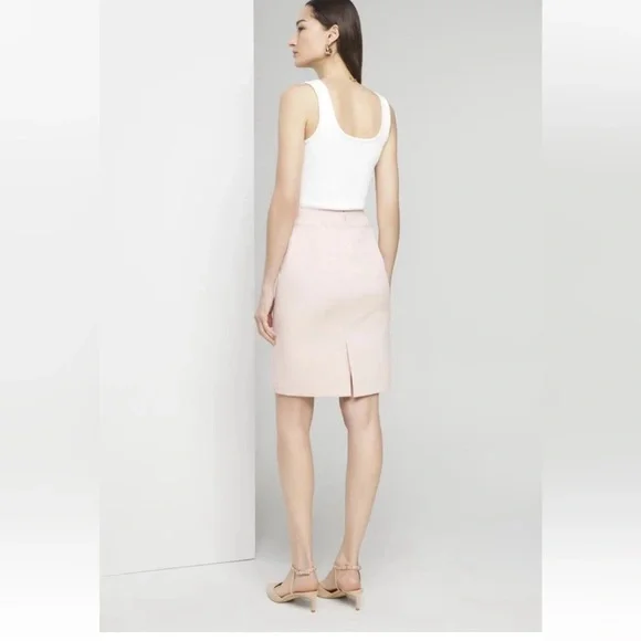 White House Black Market Light Pink Fluid Pencil Skirt NWT Size 10 - Picture 7 of 10